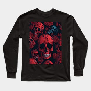 Bloody Skull Long Sleeve T-Shirt